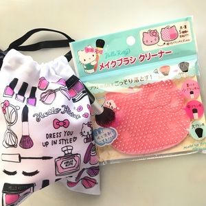 Hello Kitty Makeup Brush Cleaner & Pouch